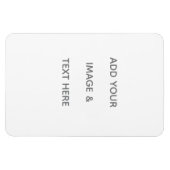 Create Your Own white  マグネット (横)