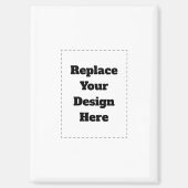 Create Your Own white  マグネット (正面)