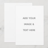 Create Your Own white  メニュー (正面/裏面)