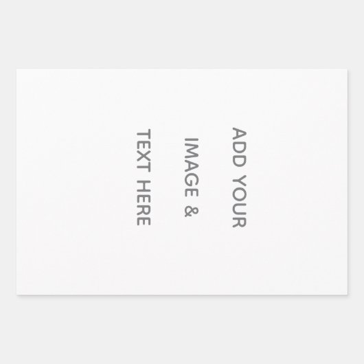 Create Your Own white  ラッピングペーパーシート (正面)