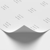 Create Your Own white  ラッピングペーパー (角)