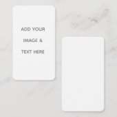 Create Your Own white  ロイヤリティカード (正面/裏面)