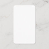 Create Your Own white  ロイヤリティカード (裏面)