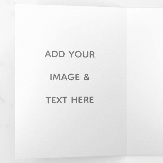 Create Your Own white  三つ折りカード (内部最初)