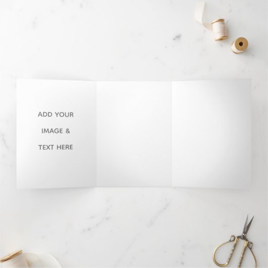 Create Your Own white  三つ折りカード (内部)
