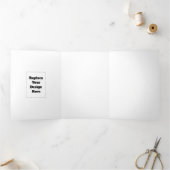 Create Your Own white  三つ折りカード (内部)