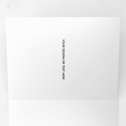 Create Your Own white 三つ折りクリスマスカード (内部最初)