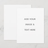 Create Your Own white  出欠カード (正面/裏面)