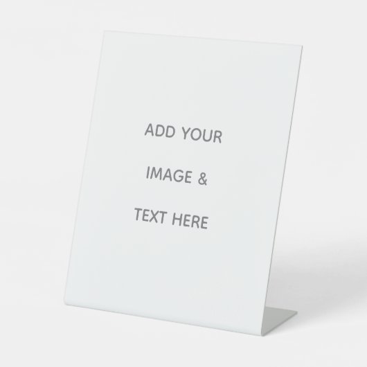 Create Your Own white  台座サイン (正面)