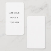 Create Your Own white  名刺 (正面/裏面)