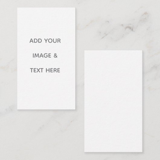 Create Your Own white  名刺 (正面/裏面)