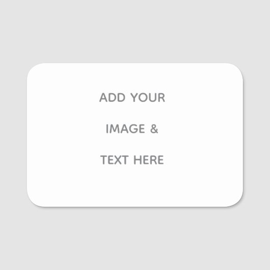 Create Your Own white  名札 (正面)