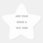 Create Your Own white  星シール (正面)