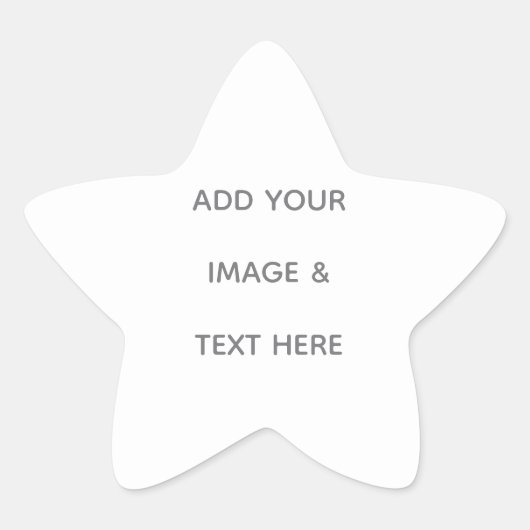 Create Your Own white  星シール (正面)