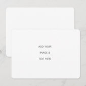 Create Your Own white  案内状 (正面/裏面)