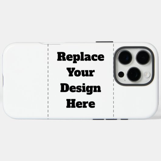 Create Your Own white  Case-Mate iPhoneケース (裏面 (横))