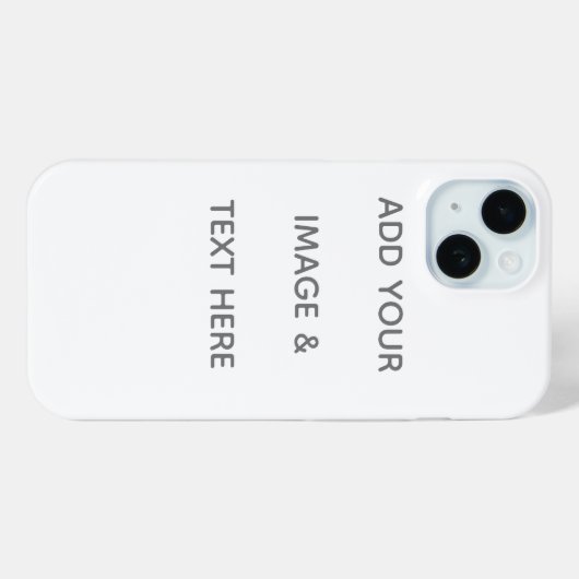 Create Your Own white  Case-Mate iPhoneケース (裏面 (横))