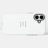 Create Your Own white  Case-Mate iPhoneケース (裏面 (横))