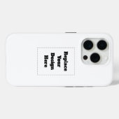 Create Your Own white  Case-Mate iPhoneケース (裏面 (横))