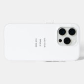 Create Your Own white  Case-Mate iPhoneケース (裏面 (横))