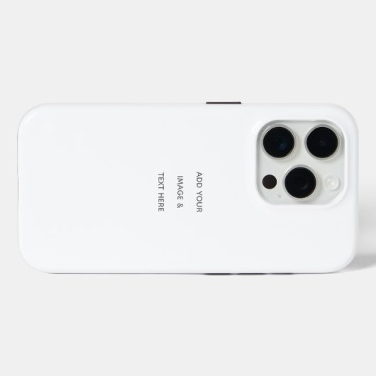Create Your Own white  Case-Mate iPhoneケース (裏面 (横))