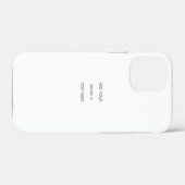 Create Your Own white  Case-Mate iPhoneケース (裏面 (横))