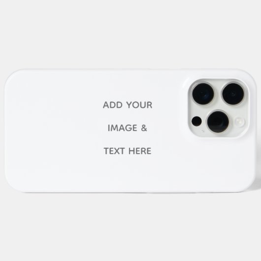 Create Your Own white  Case-Mate iPhoneケース (裏面 (横))