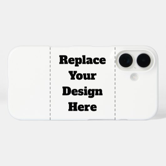 Create Your Own white  Case-Mate iPhoneケース (裏面 (横))