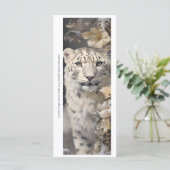 Create Your Own White Cheetah Roses Bookmark Card (スタンド正面)