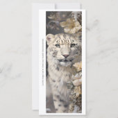 Create Your Own White Cheetah Roses Bookmark Card (正面)