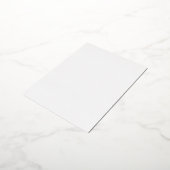 Create Your Own White custom 箔シーズンポストカード (回転した状態)
