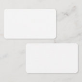 Create Your Own White Custom personalized コーリングカード (正面/裏面)