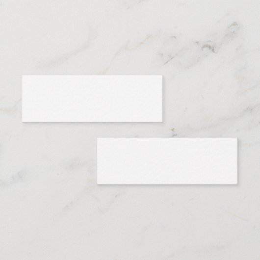 Create Your Own White Custom personalized スキニー名刺 (正面/裏面)