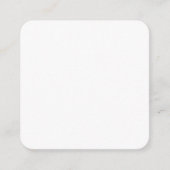 Create Your Own White Custom personalized スクエア名刺 (正面)