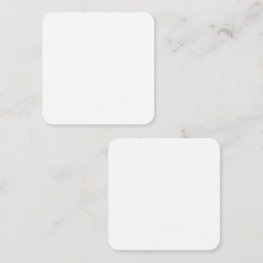 Create Your Own White Custom personalized スクエア名刺 (正面/裏面)