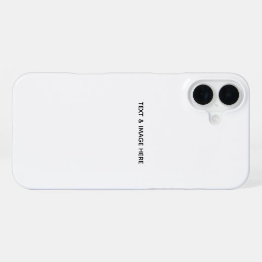 Create Your Own white iPhoneケース (裏面横)
