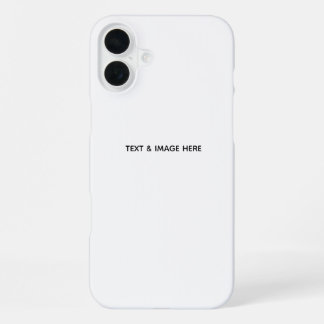 Create Your Own white iPhone 16 Plusケース