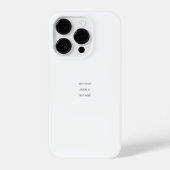 Create Your Own white  iPhoneケース (裏面)