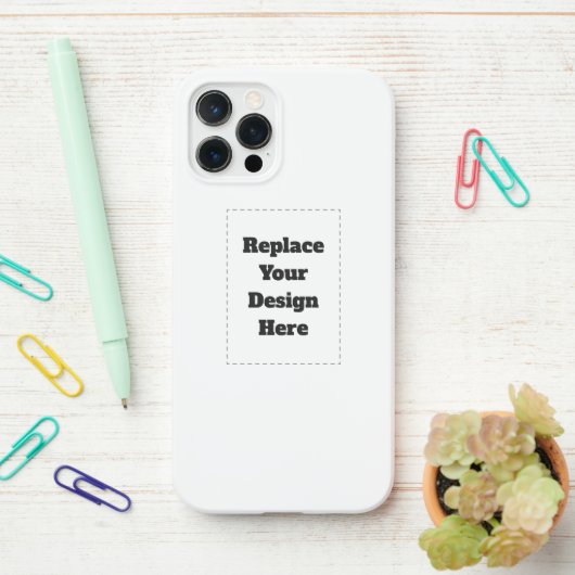 Create Your Own white  iPhoneケース (デスク上)