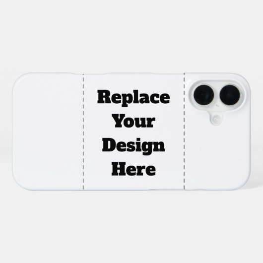 Create Your Own white  iPhoneケース (裏面横)