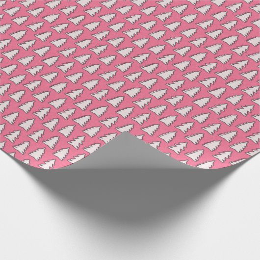 Create Your Own White Pine Tree Pink ラッピングペーパー (角)
