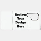 Create Your Own white  Samsung Galaxyケース (裏面横)