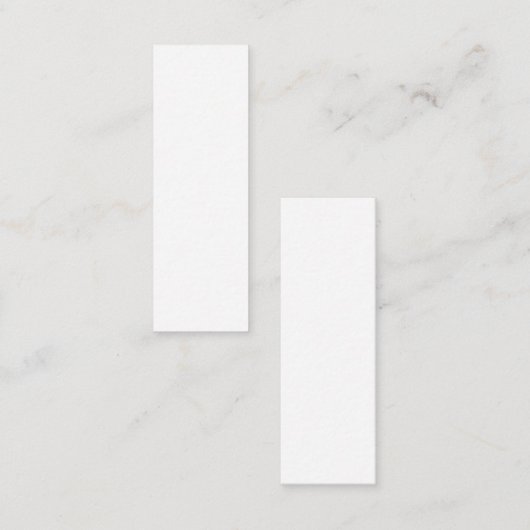 Create Your Own white simple コーリングカード (正面/裏面)