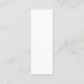 Create Your Own white simple コーリングカード (裏面)