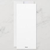 Create Your Own white simple シーズンカード (裏面)