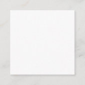 Create Your Own white simple スクエア名刺 (正面)