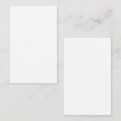 Create Your Own white simple 名刺 (正面/裏面)