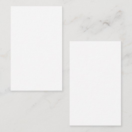 Create Your Own white simple 名刺 (正面/裏面)