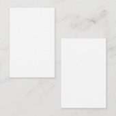 Create Your Own white simple 名刺 (正面/裏面)