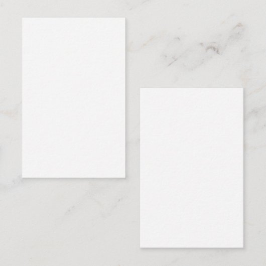Create Your Own white simple 名刺 (正面/裏面)